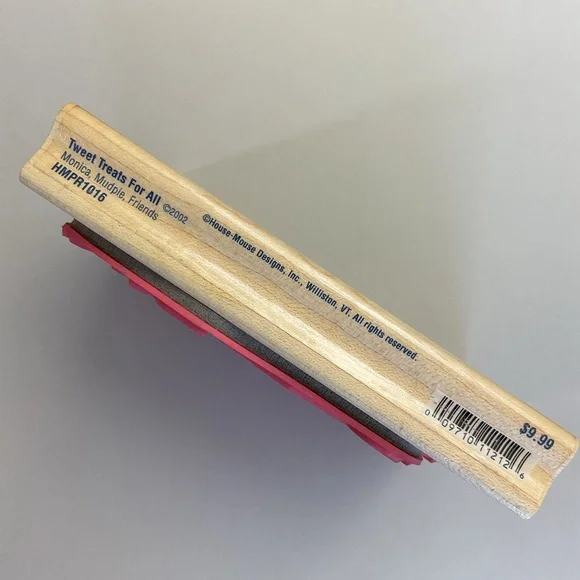 Vintage Tweet Treats for All House Mouse rubber stamp Mudpie Monica Birdhouse - Picture 3 of 5